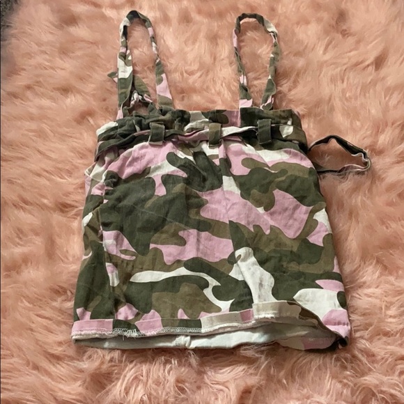 fashion nova camo suspender skirt - Picture 2 of 3
